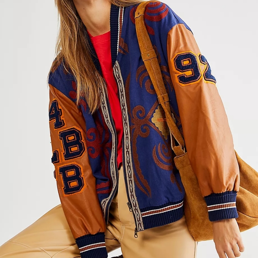 EUC Free People Bomber L Large